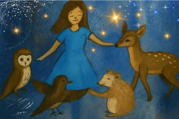 Liora bringt die Sterne zurück – Tiere feiern unter dem Nachthimmel